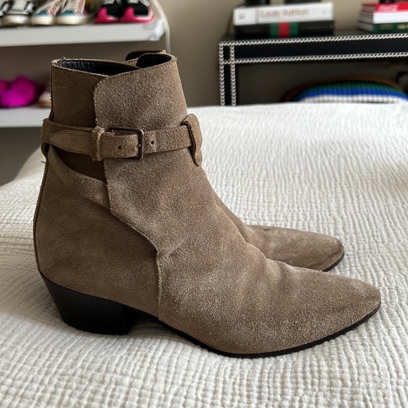Saint laurent EUC 37 boots suede - Picture 2 of 5